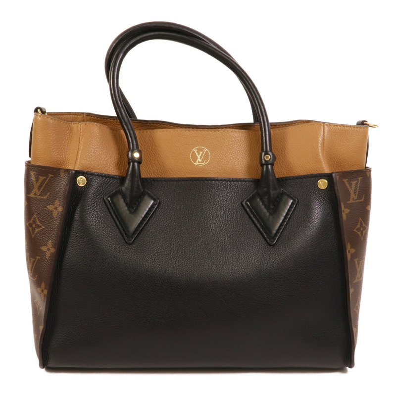 LOUIS VUITTON Monogram/牛皮皮革On My Side MM手挽袋-1