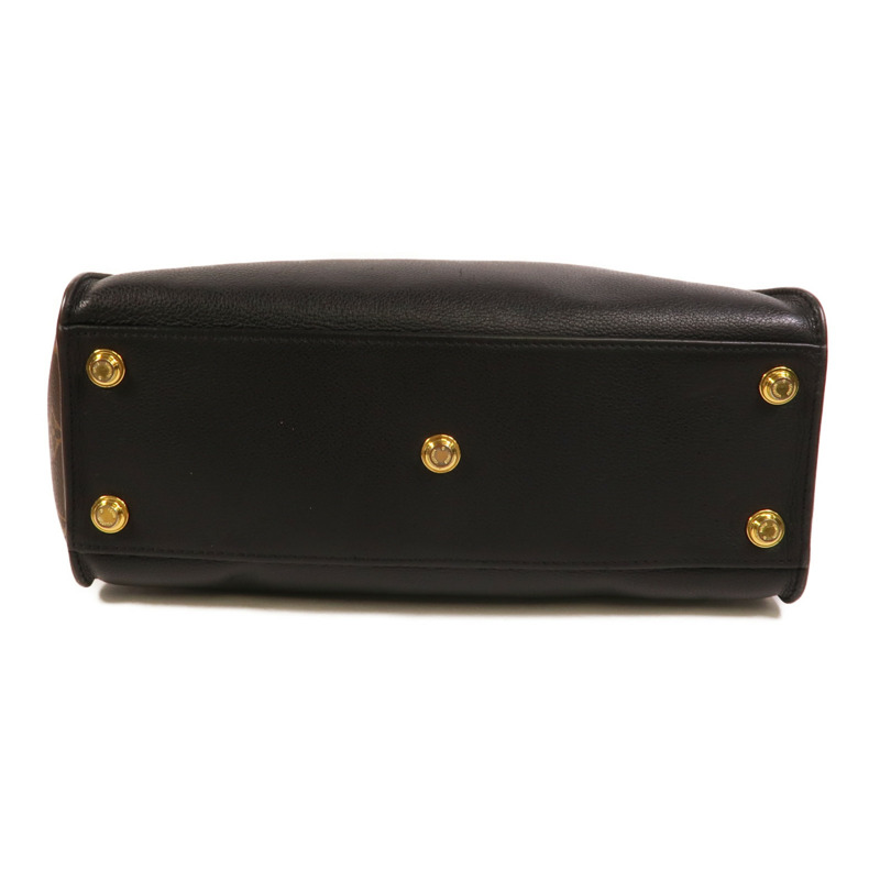 LOUIS VUITTON Monogram/牛皮皮革On My Side MM手挽袋-3