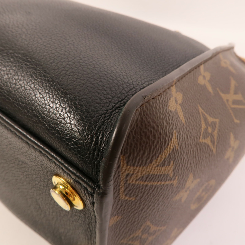 LOUIS VUITTON Monogram/牛皮皮革On My Side MM手挽袋-11