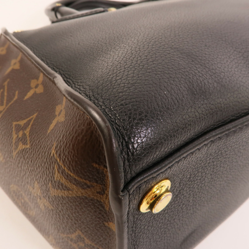 LOUIS VUITTON Monogram/牛皮皮革On My Side MM手挽袋-12