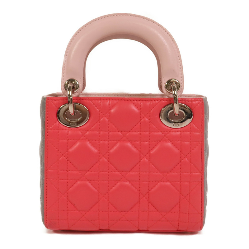 Dior 羊皮皮革Mini Lady Dior手挽肩背兩用袋-1