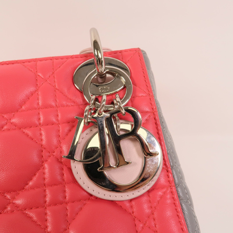 Dior 羊皮皮革Mini Lady Dior手挽肩背兩用袋-7