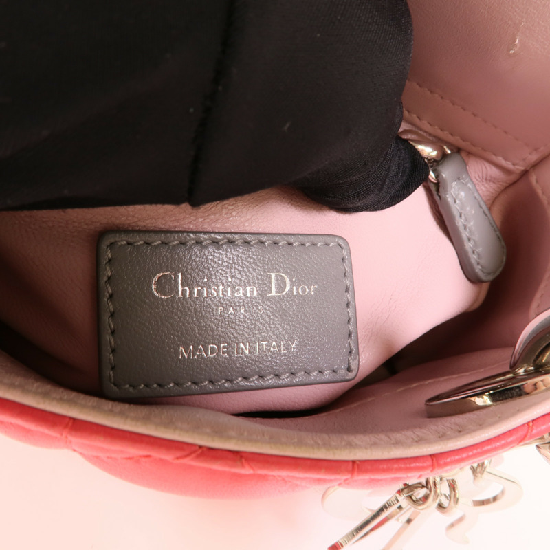 Dior 羊皮皮革Mini Lady Dior手挽肩背兩用袋-8