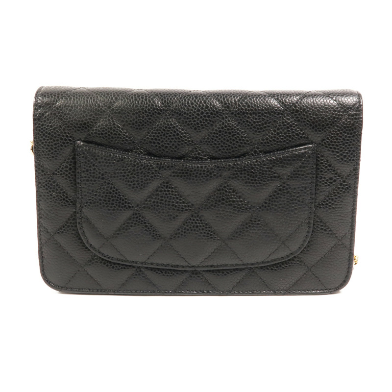 CHANEL 牛皮皮革WOC Wallet On Chain鏈帶肩背袋-1