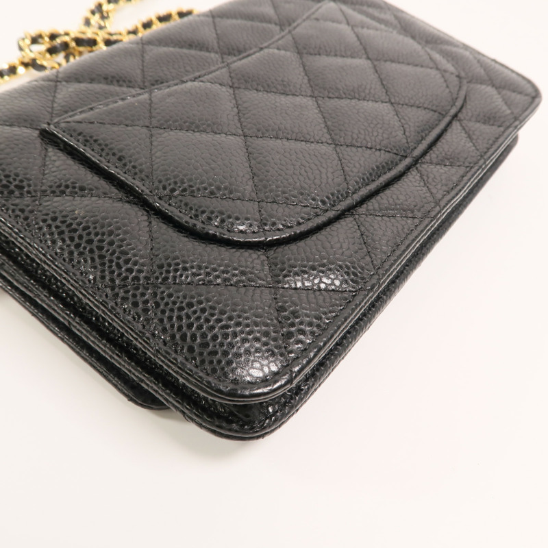 CHANEL 牛皮皮革WOC Wallet On Chain鏈帶肩背袋-15