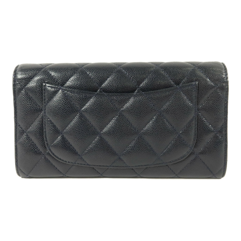 CHANEL 牛皮皮革Classic Flap Long Wallet長錢包-1