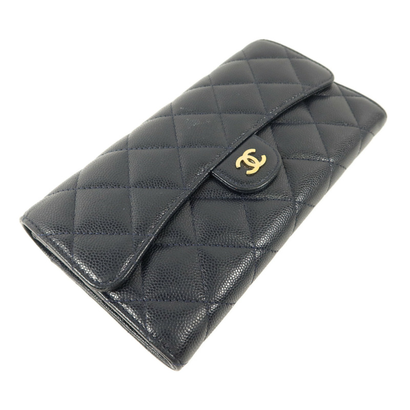 CHANEL 牛皮皮革Classic Flap Long Wallet長錢包-2