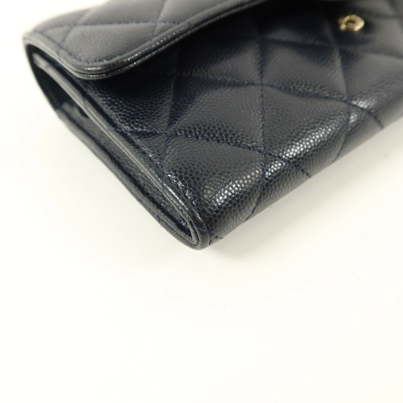 CHANEL 牛皮皮革Classic Flap Long Wallet長錢包-13