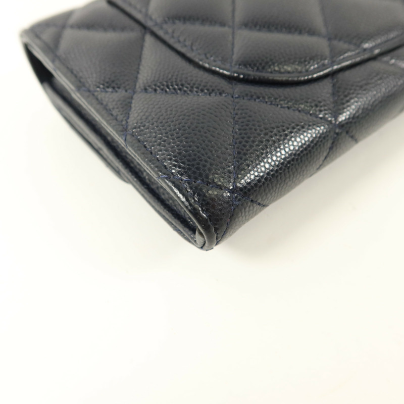 CHANEL 牛皮皮革Classic Flap Long Wallet長錢包-15