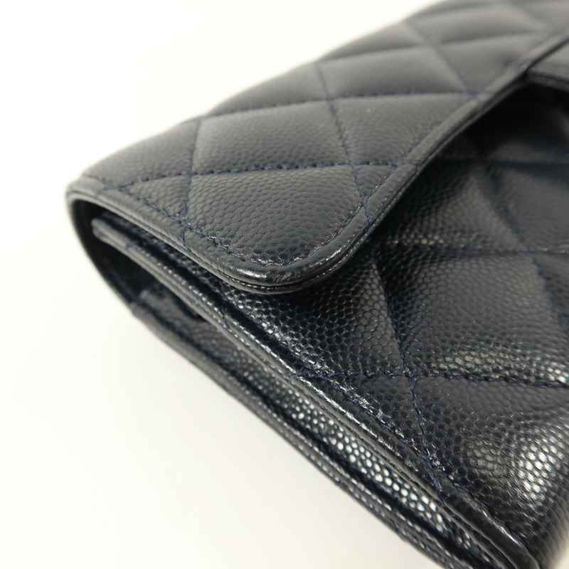 CHANEL 牛皮皮革Classic Flap Long Wallet長錢包-18