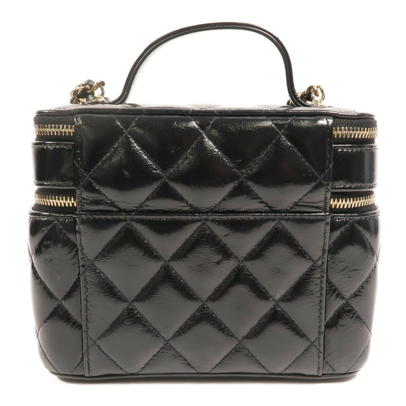 CHANEL 羊皮皮革Vanity Case鏈帶肩背袋-1
