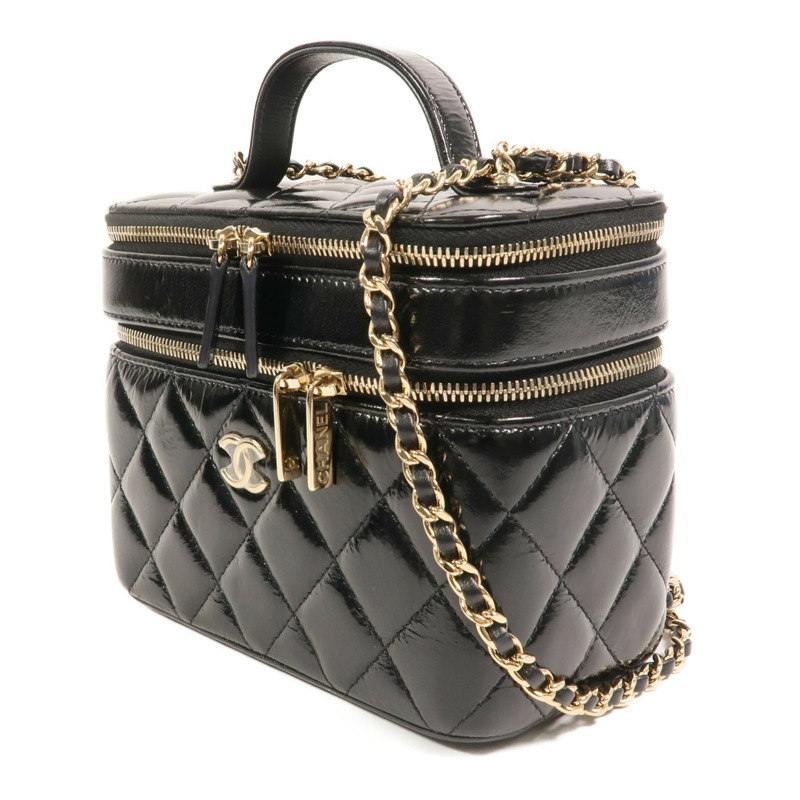 CHANEL 羊皮皮革Vanity Case鏈帶肩背袋-2