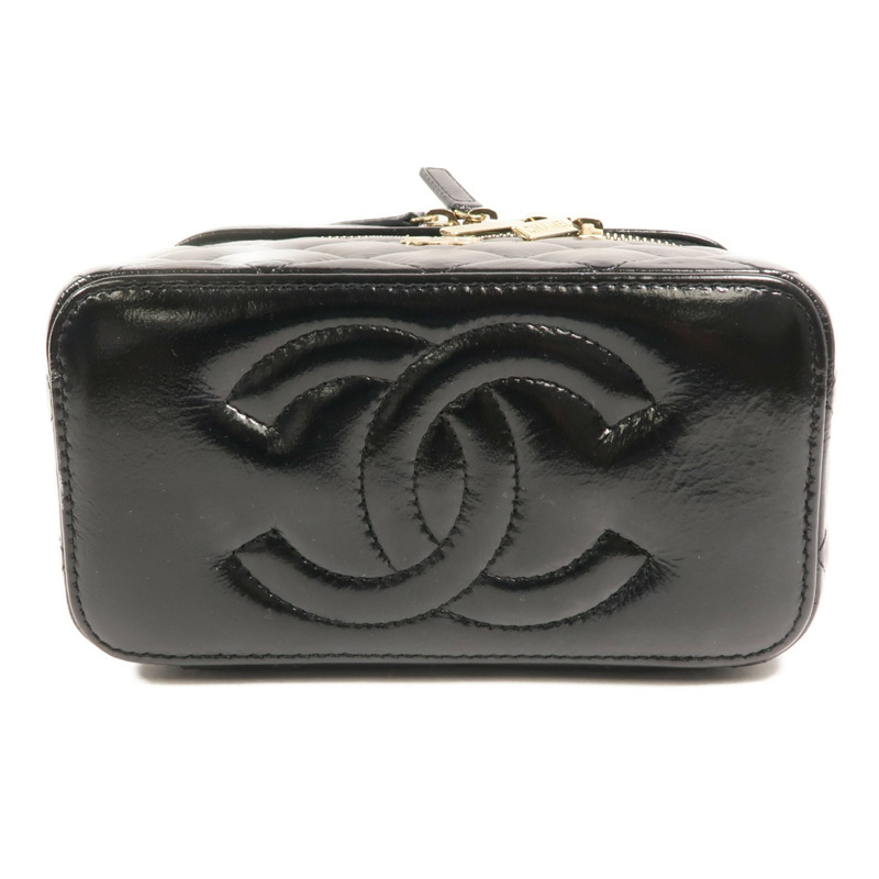 CHANEL 羊皮皮革Vanity Case鏈帶肩背袋-3
