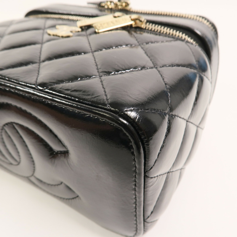 CHANEL 羊皮皮革Vanity Case鏈帶肩背袋-11