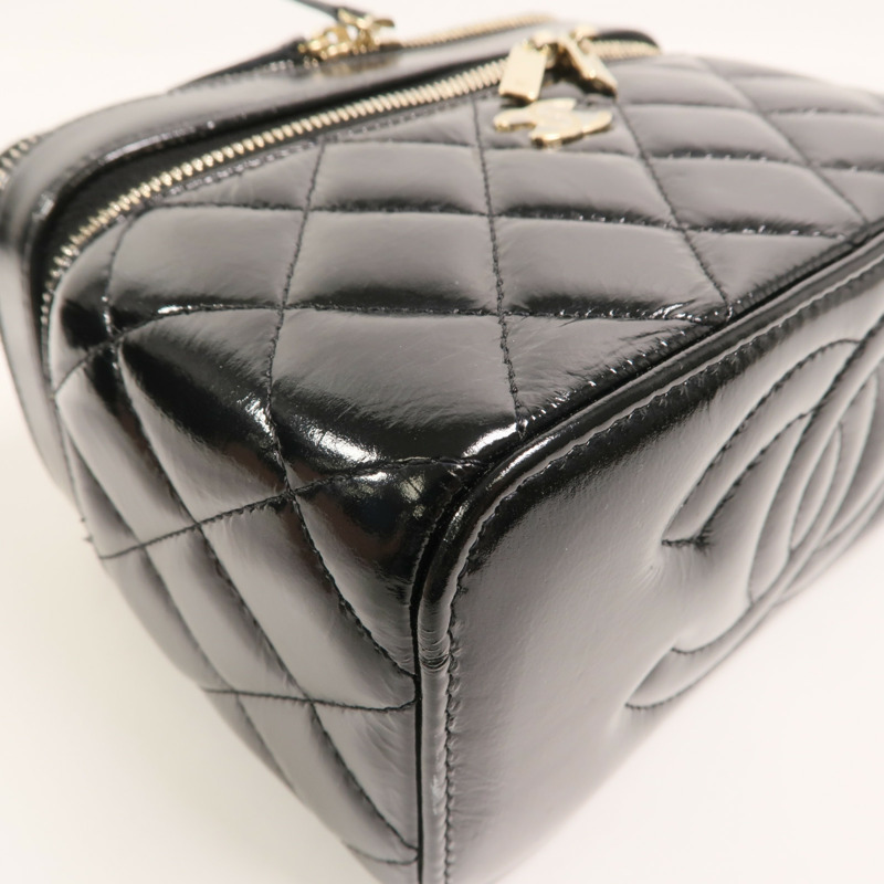 CHANEL 羊皮皮革Vanity Case鏈帶肩背袋-12