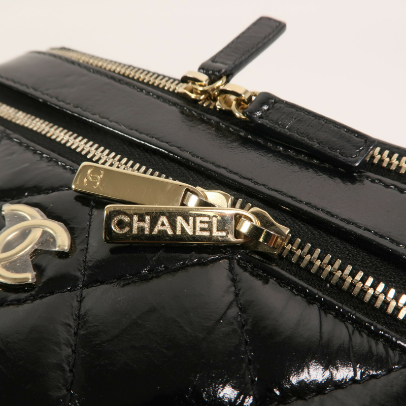 CHANEL 羊皮皮革Vanity Case鏈帶肩背袋-15