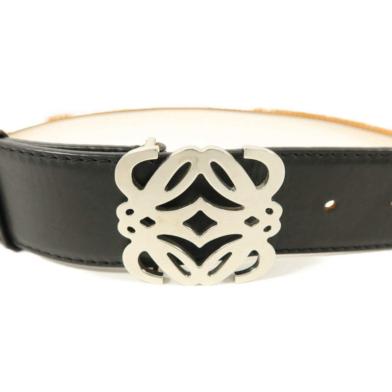LOEWE 牛皮皮革Anagram Belt腰帶-3