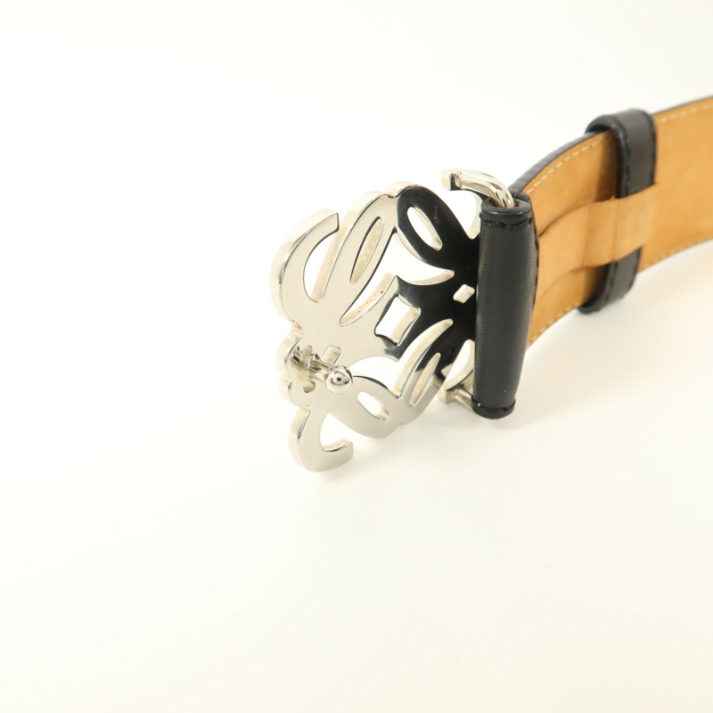 LOEWE 牛皮皮革Anagram Belt腰帶-4