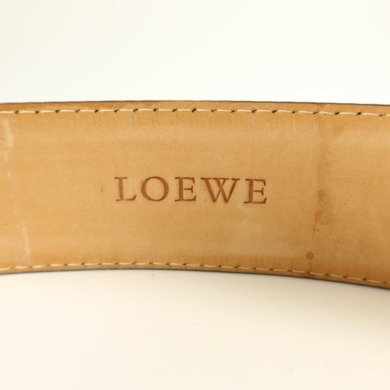LOEWE 牛皮皮革Anagram Belt腰帶-5