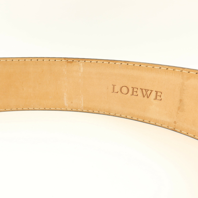 LOEWE 牛皮皮革Anagram Belt腰帶-12