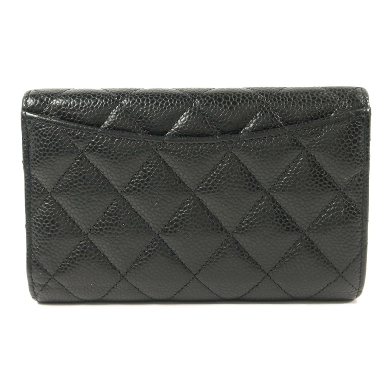 CHANEL 牛皮皮革Classic Medium Flap Wallet錢包-1