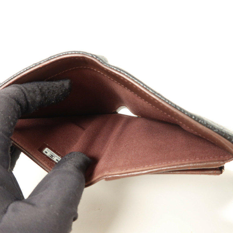 CHANEL 牛皮皮革Classic Medium Flap Wallet錢包-5