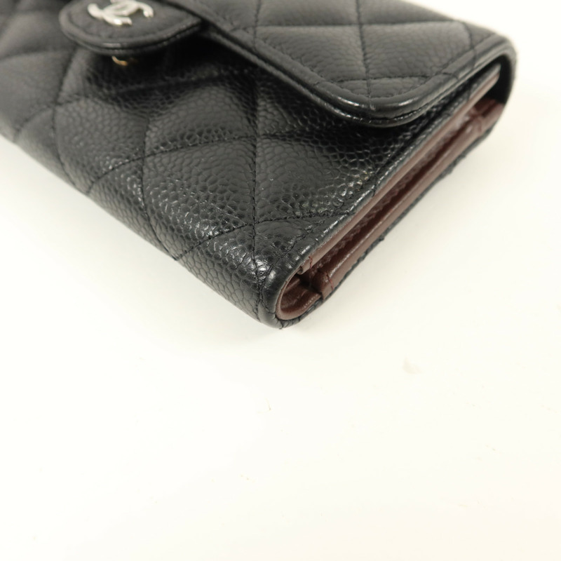 CHANEL 牛皮皮革Classic Medium Flap Wallet錢包-12