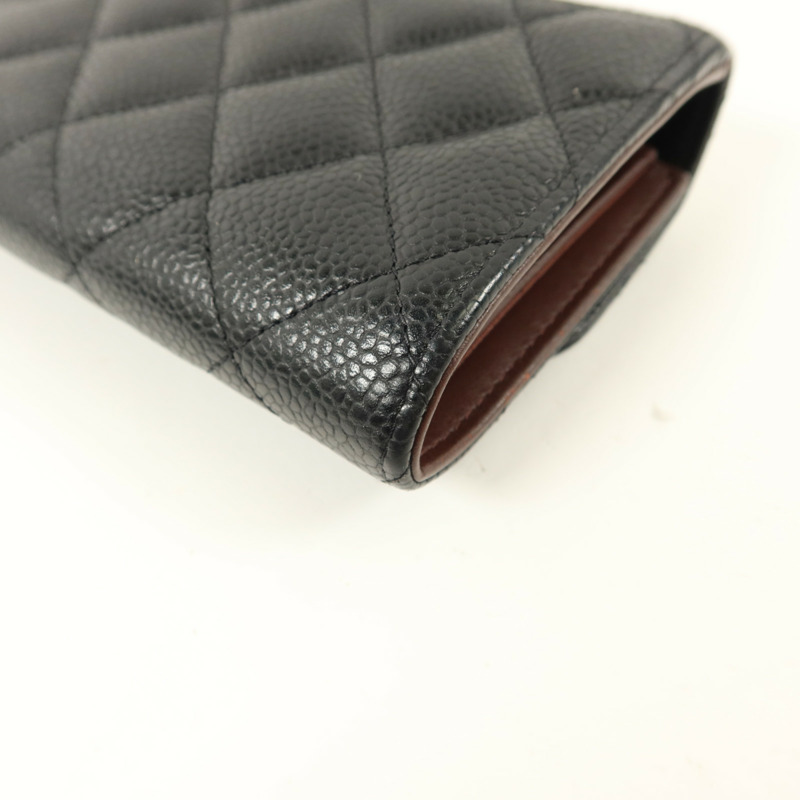 CHANEL 牛皮皮革Classic Medium Flap Wallet錢包-14
