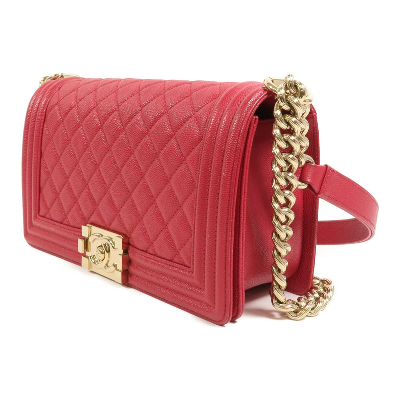 CHANEL 牛皮皮革Boy 25鏈帶肩背袋-2