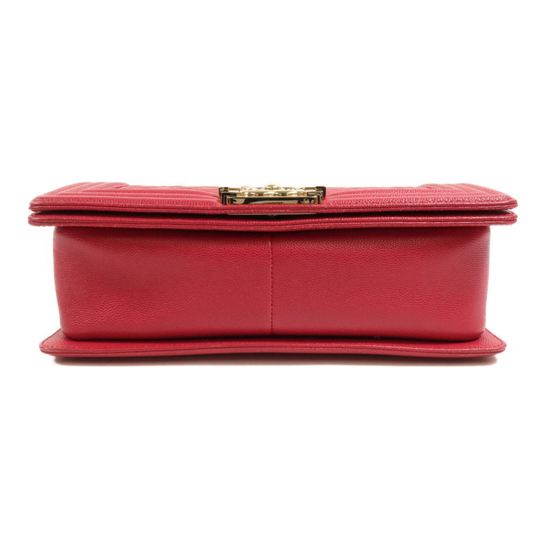 CHANEL 牛皮皮革Boy 25鏈帶肩背袋-3