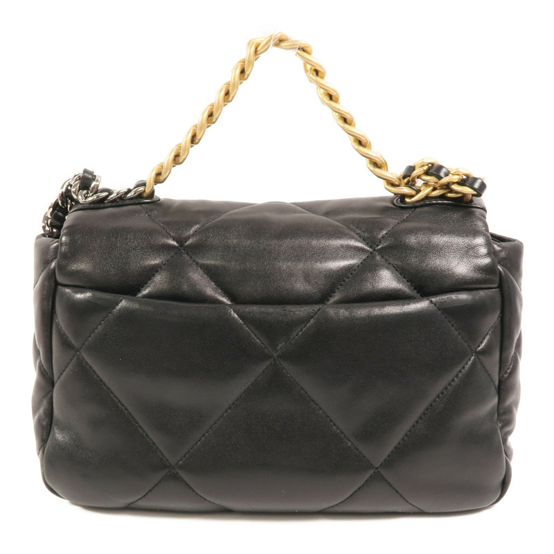 CHANEL 羊皮皮革C19 Small鏈帶手挽肩背兩用袋-1