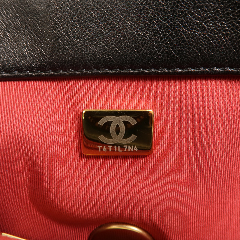 CHANEL 羊皮皮革C19 Small鏈帶手挽肩背兩用袋-6