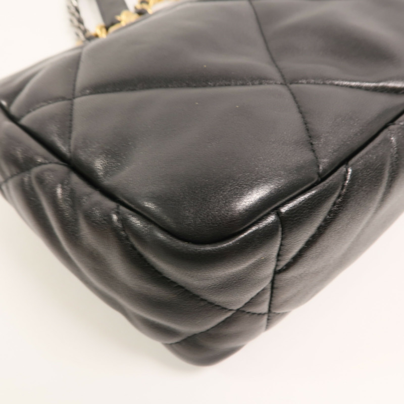 CHANEL 羊皮皮革C19 Small鏈帶手挽肩背兩用袋-12