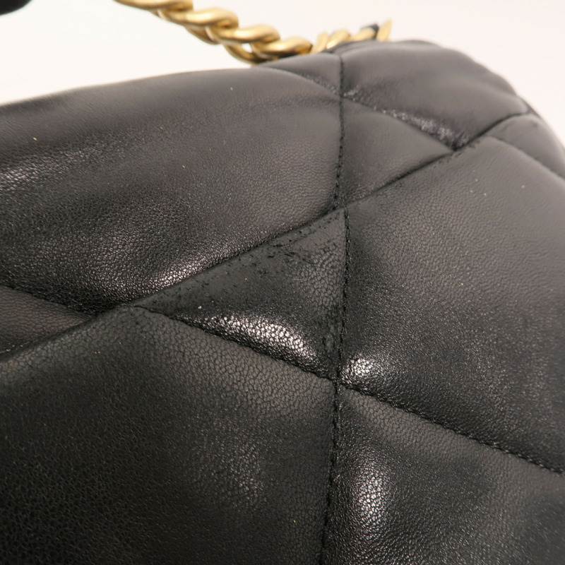 CHANEL 羊皮皮革C19 Small鏈帶手挽肩背兩用袋-13