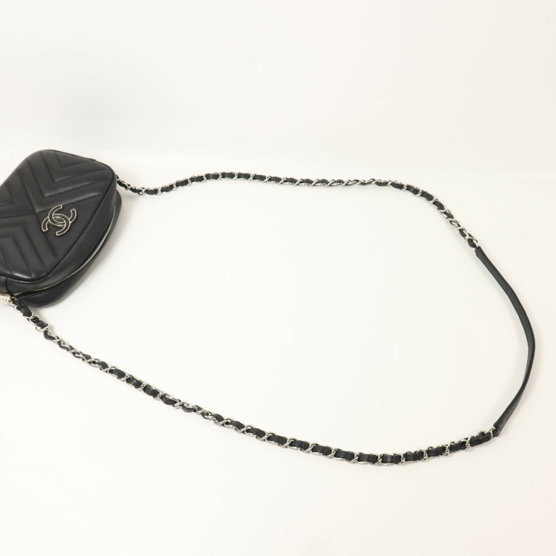 CHANEL 牛皮皮革Camera Bag鏈帶肩背袋-7