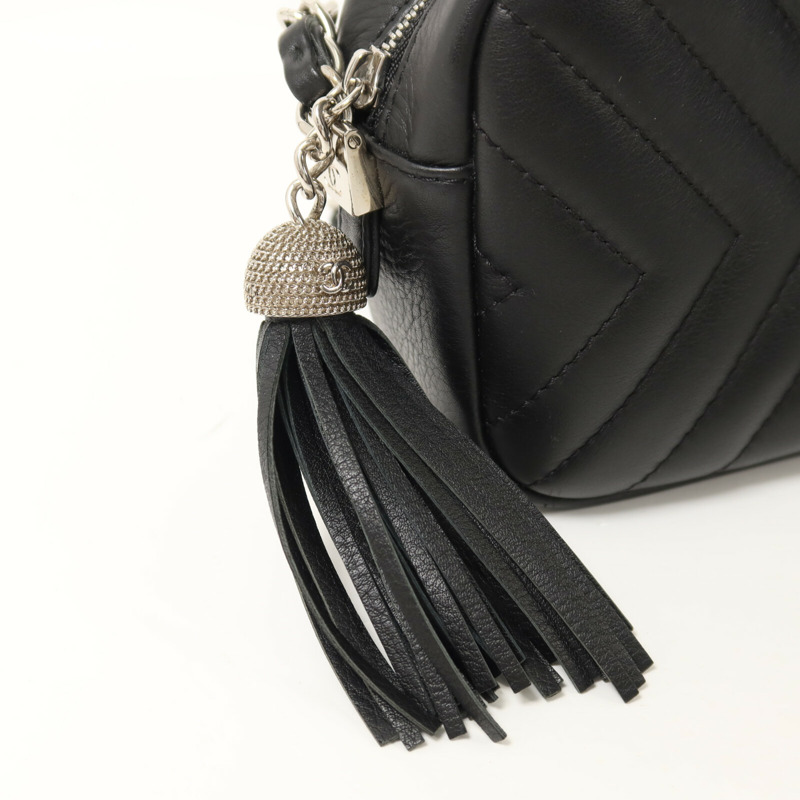 CHANEL 牛皮皮革Camera Bag鏈帶肩背袋-11