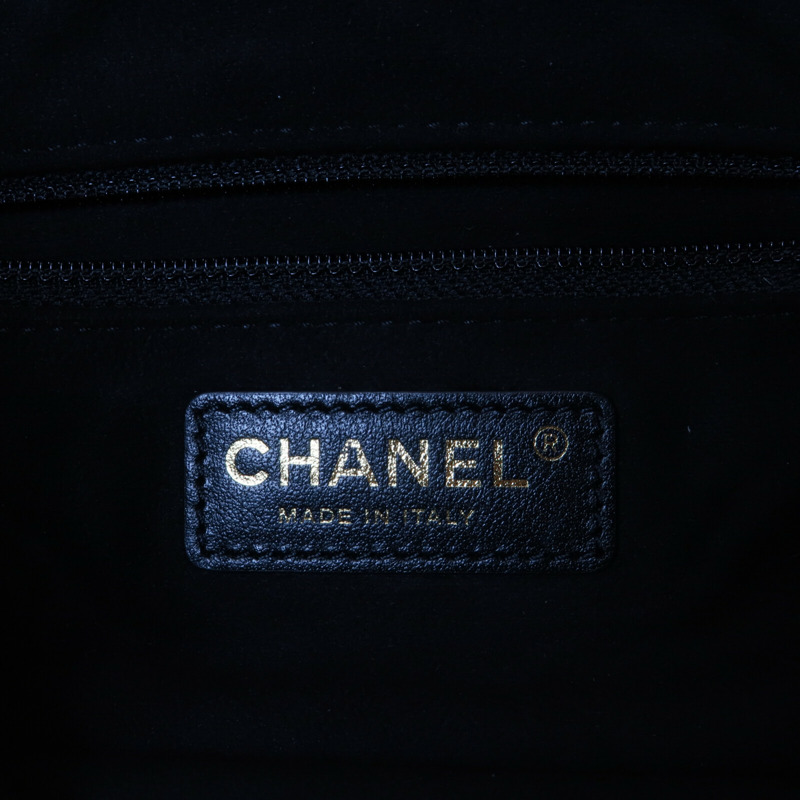 CHANEL 牛皮皮革Bucket Bag鏈帶肩背袋-6