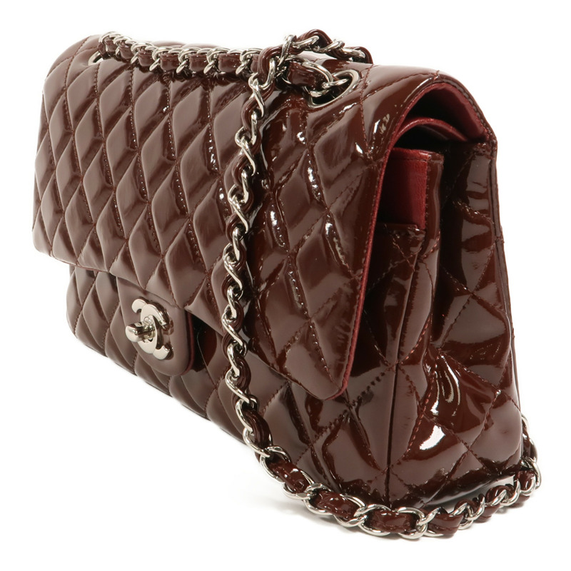CHANEL 漆皮皮革Classic 25鏈帶肩背袋-2