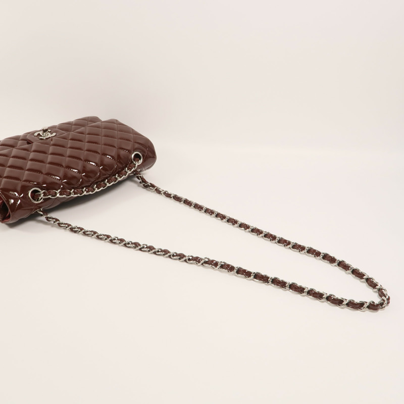 CHANEL 漆皮皮革Classic 25鏈帶肩背袋-8