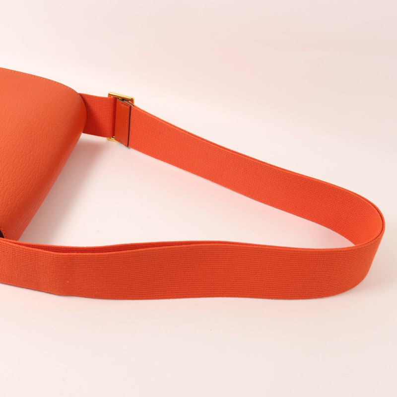 HERMES Chevre皮革Geta肩背袋Capucine-8