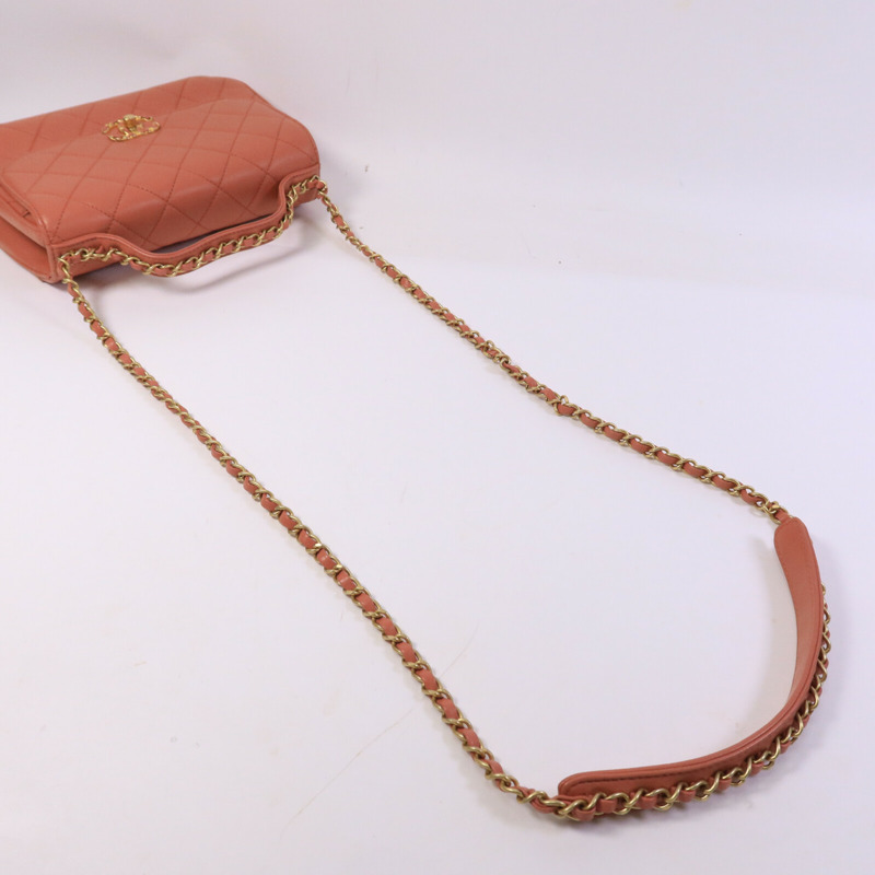 CHANEL 牛皮皮革Top Handle Messenger手挽肩背兩用袋-8