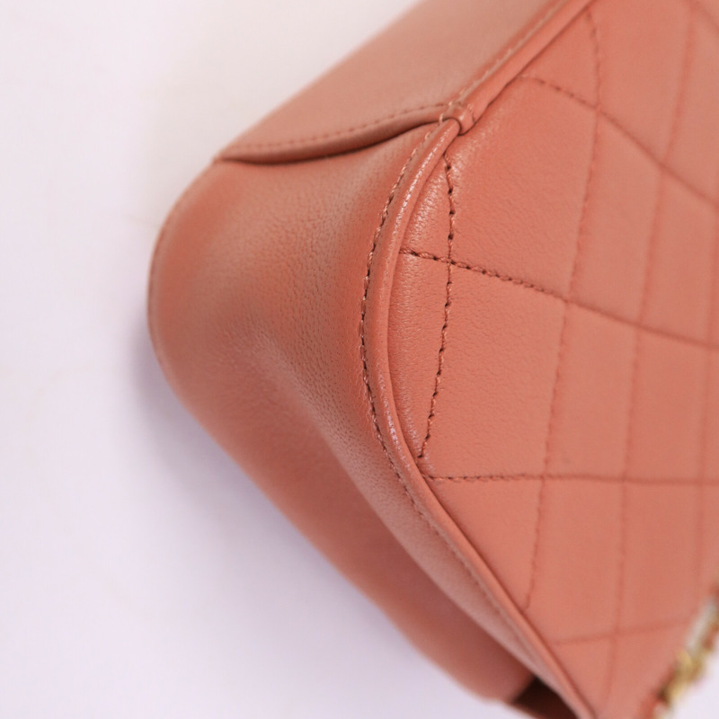 CHANEL 牛皮皮革Top Handle Messenger手挽肩背兩用袋-12