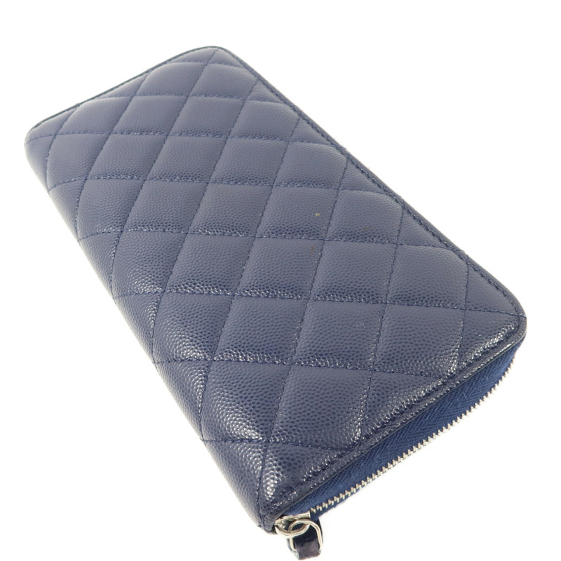 CHANEL 牛皮皮革Zipper Long Wallet長錢包-3