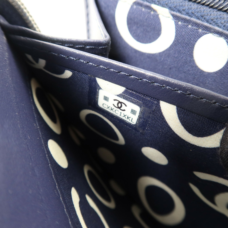 CHANEL 牛皮皮革Zipper Long Wallet長錢包-7