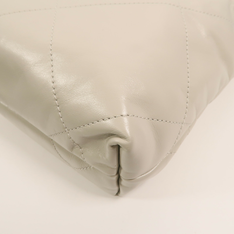 CHANEL 牛皮皮革Chanel 22 Mini鏈帶手挽肩背兩用袋-13