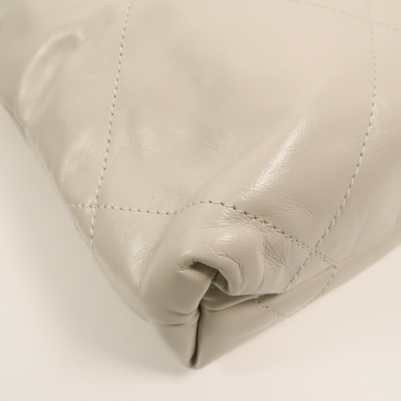 CHANEL 牛皮皮革Chanel 22 Mini鏈帶手挽肩背兩用袋-14