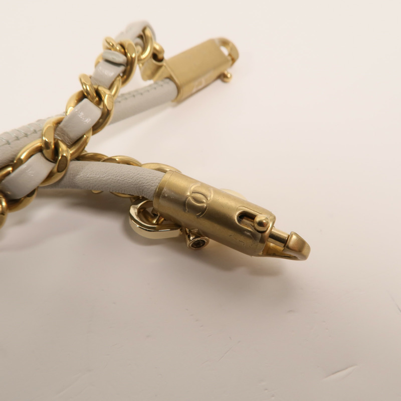 CHANEL 牛皮皮革Chanel 22 Mini鏈帶手挽肩背兩用袋-15