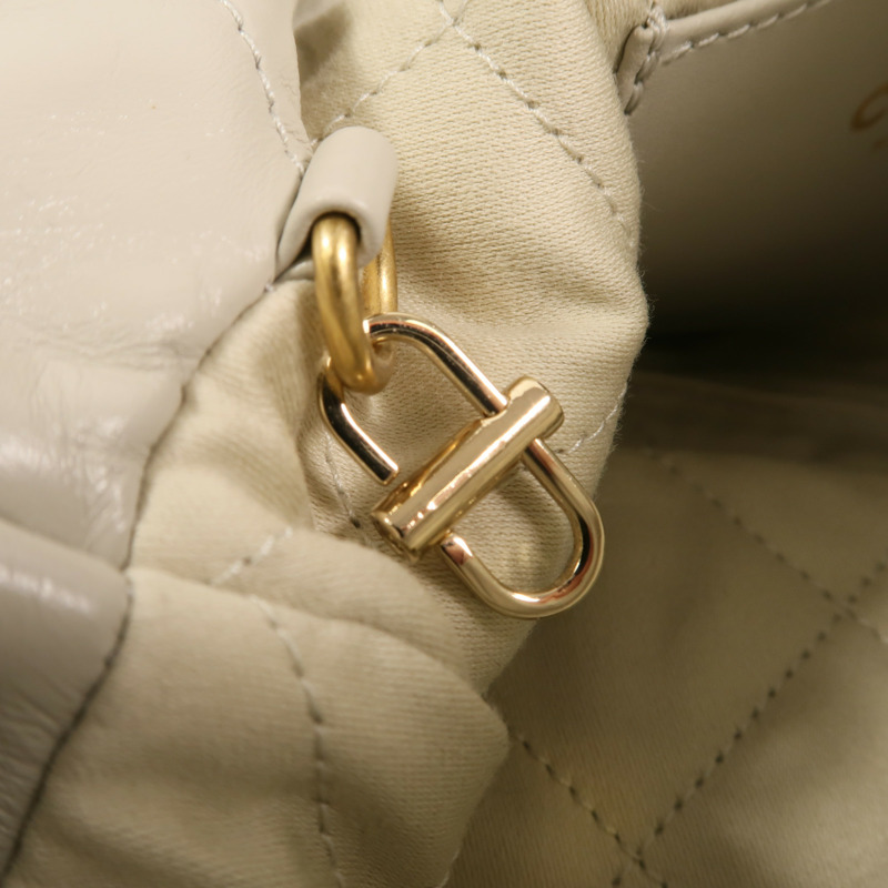 CHANEL 牛皮皮革Chanel 22 Mini鏈帶手挽肩背兩用袋-16