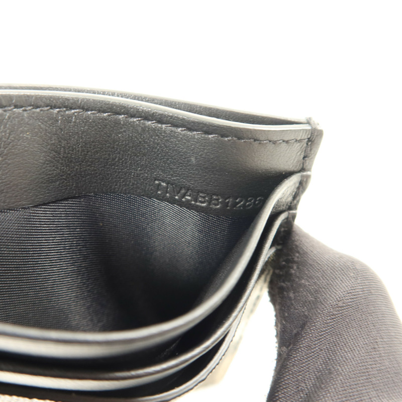 BURBERRY 牛皮皮革/塗層帆布Money Clip Card Case卡片套-7