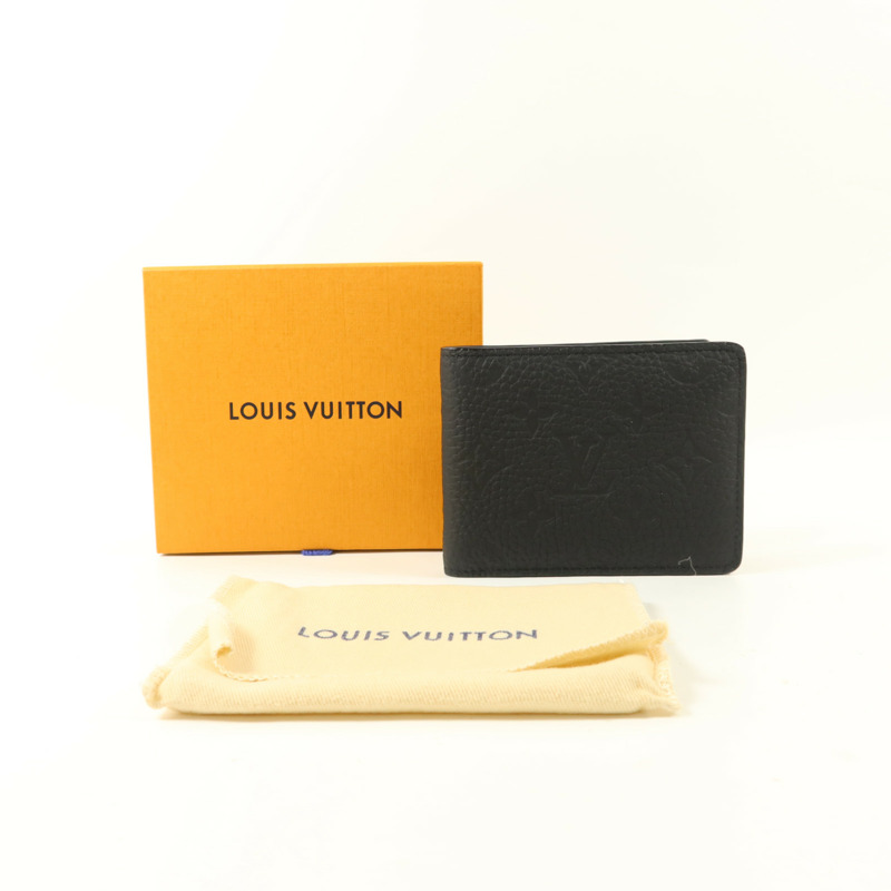 LOUIS VUITTON Monogram Taurillon Multiple錢包-7